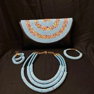 Beautiful hand beaded Jewelry Set
